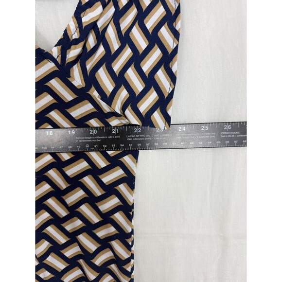 Michael Kors Cold Shoulder Geometric Pattern Dress – Women's Size Large - Picture 7 of 12
